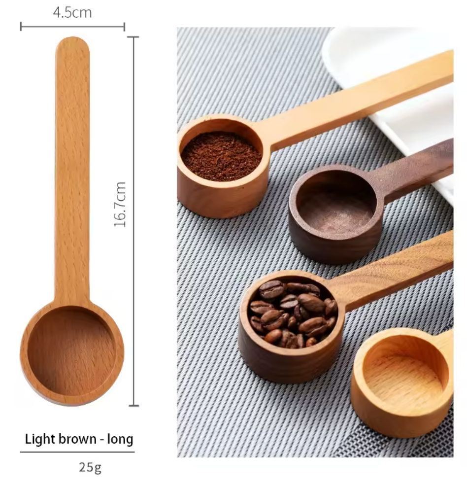 Cuillère à café en bois massif