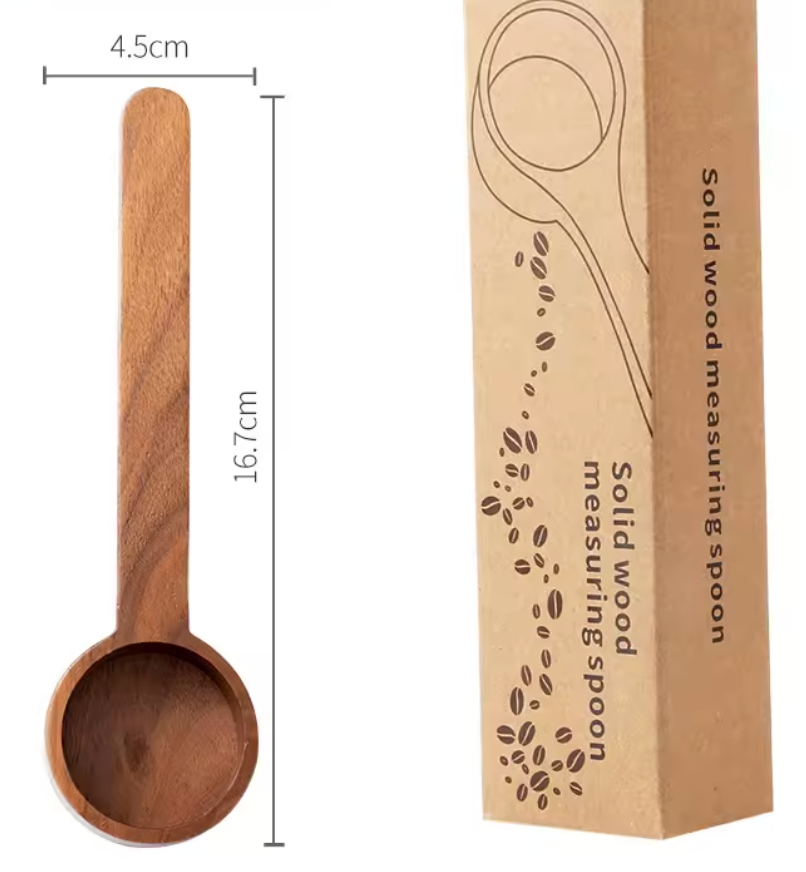 Cuillère à café en bois massif