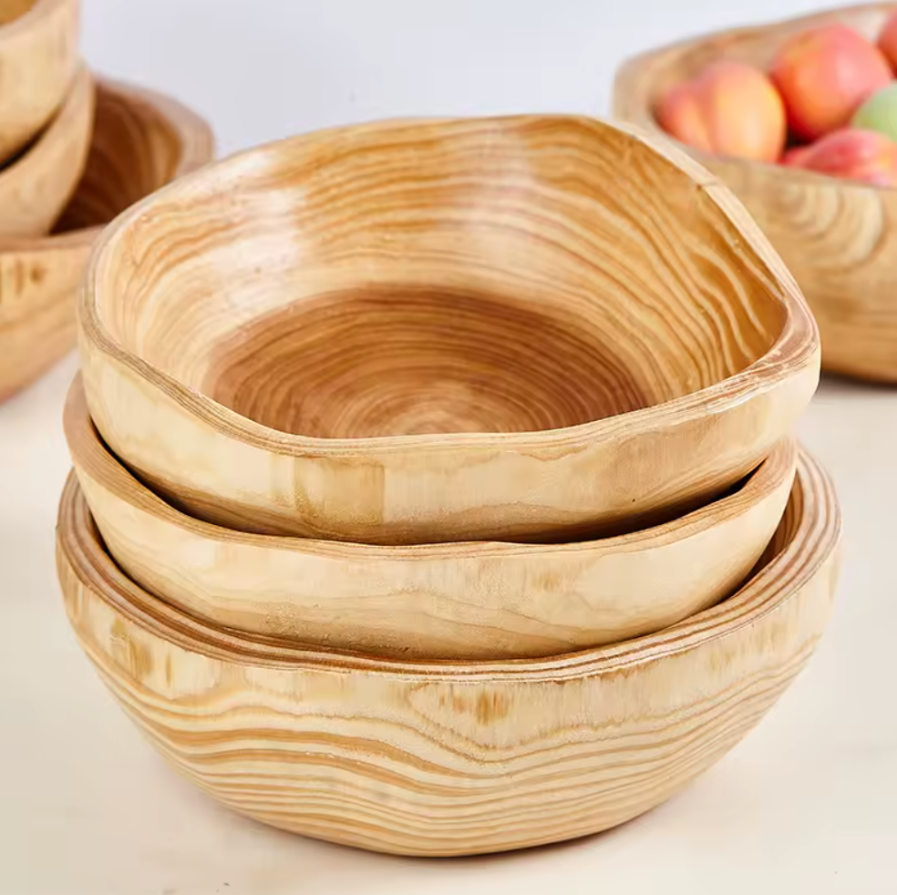 Bol créatif en racine de bois sculptée